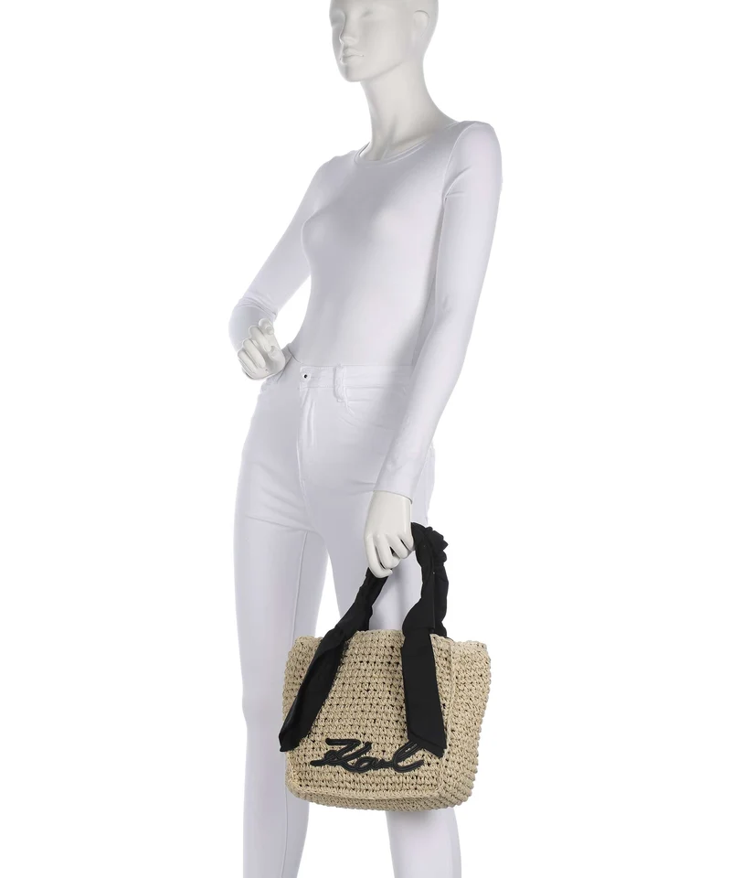 Karl Lagerfeld K/Signature Handtasche natural/black