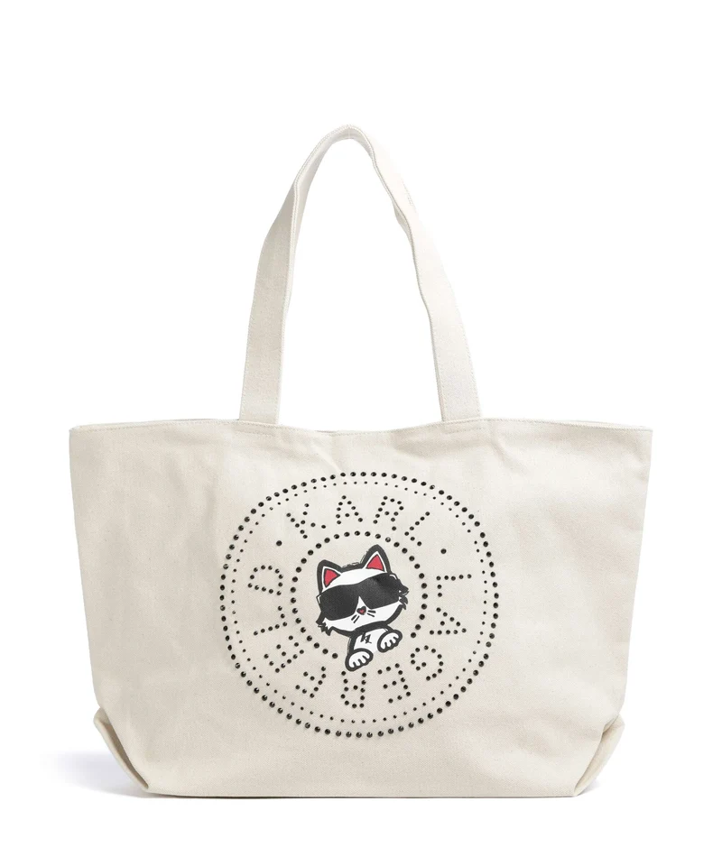 Karl Lagerfeld Ikon Circle Choupette Shopper off white