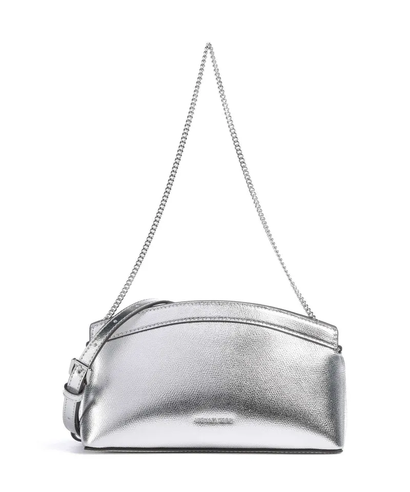 Michael Kors Athena Dome Chain Small Schultertasche silver