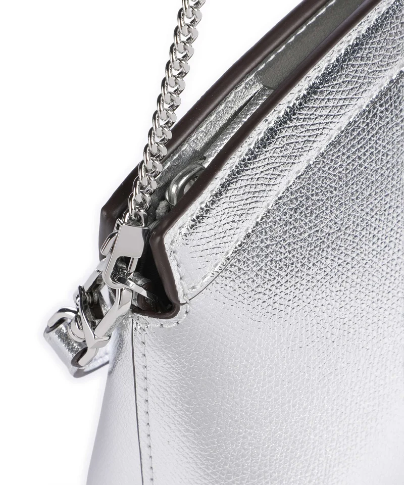 Michael Kors Athena Dome Chain Small Schultertasche silver