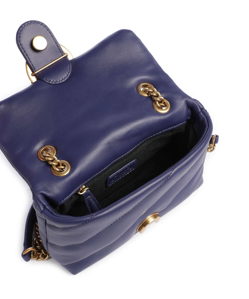 Pinko Love Puff Baby Schultertasche viola/antique gold