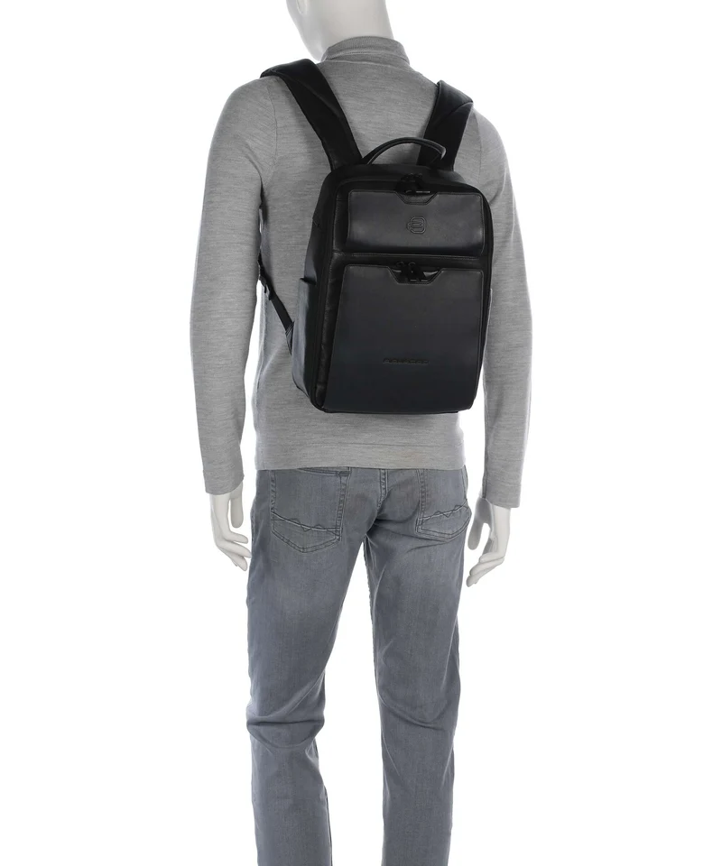 Piquadro Ael Laptop-Rucksack black