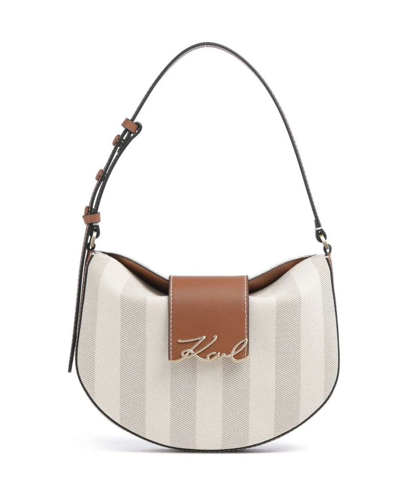 Karl Lagerfeld K/Signature Schultertasche natural canvas/tan