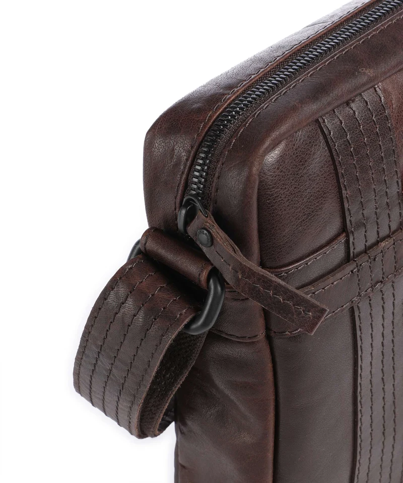 Spikes & Sparrow Bronco Benn Umhängetasche dark brown