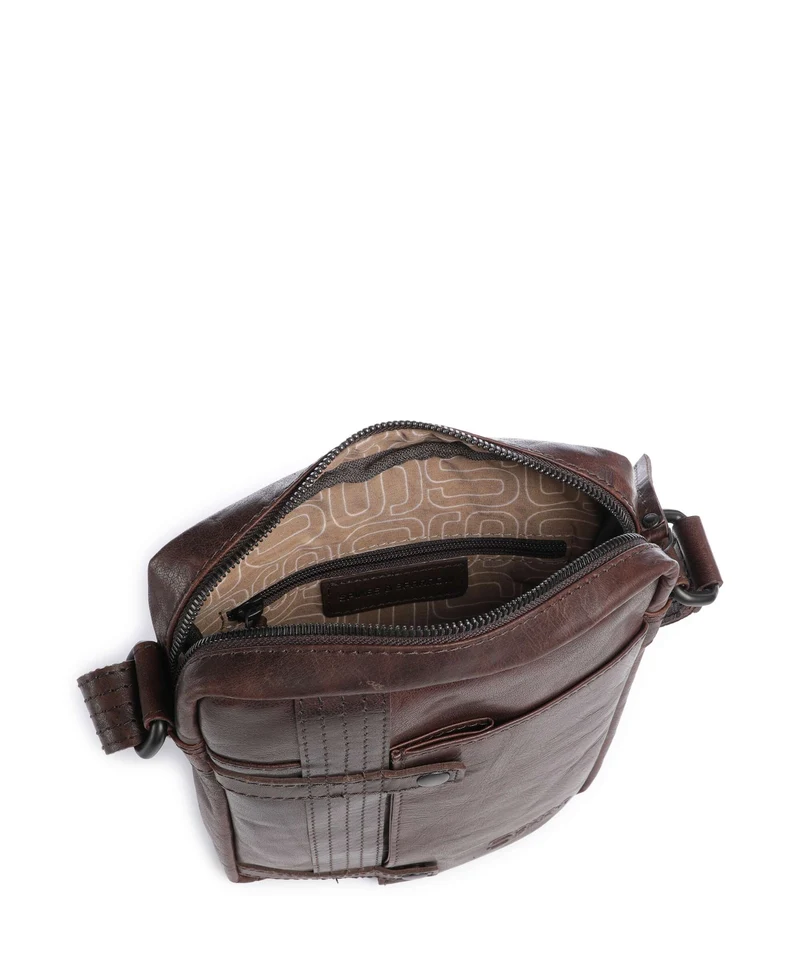 Spikes & Sparrow Bronco Benn Umhängetasche dark brown