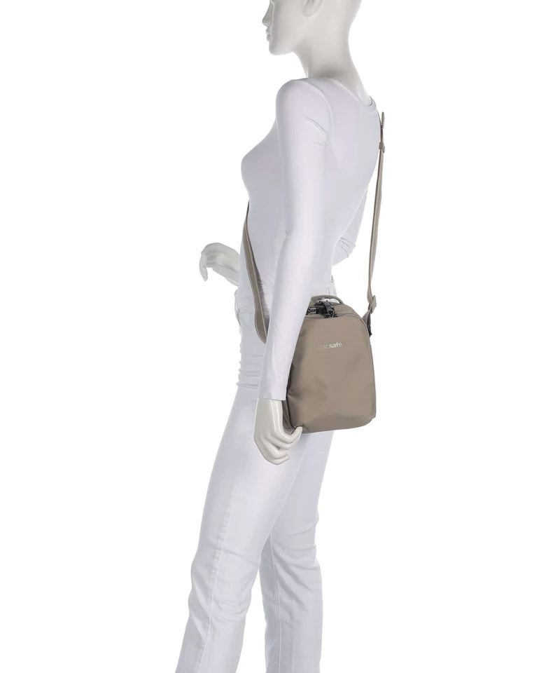 Pacsafe V Umhängetasche beige