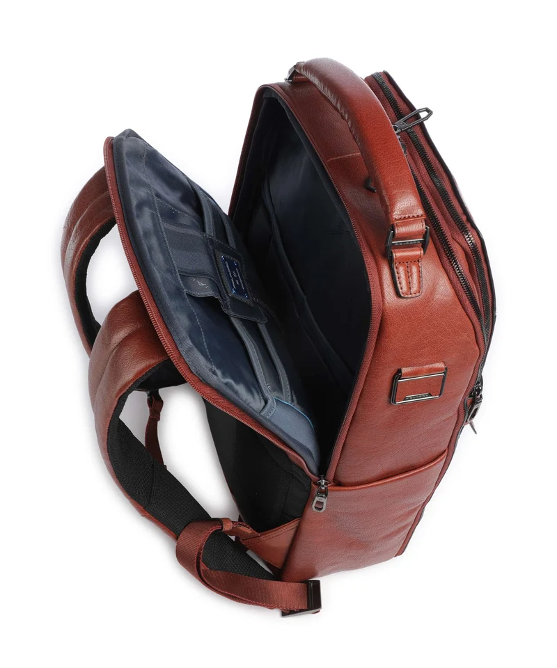 Piquadro Solm Laptop-Rucksack cuoio