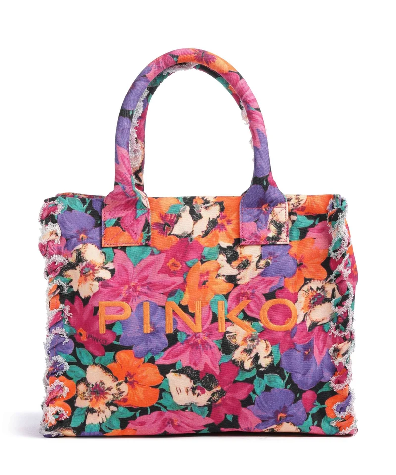 Pinko Beach Handtasche fuxia/multicolor/antique gold