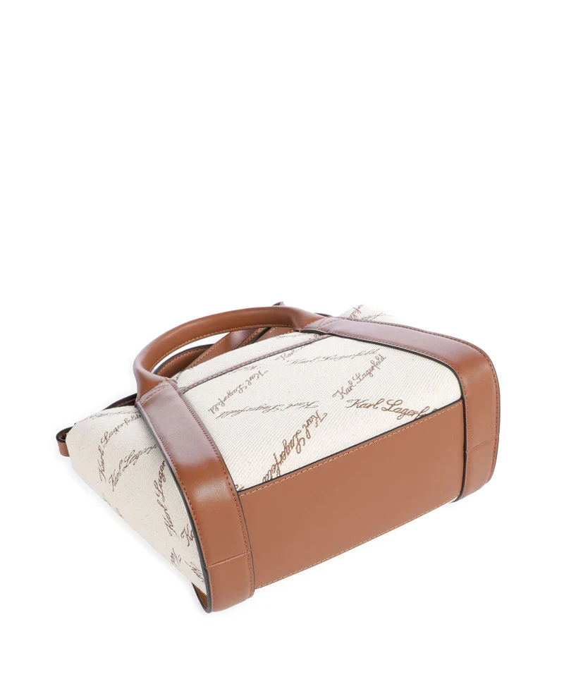 Karl Lagerfeld K/Ville Small Handtasche natural canvas/tan