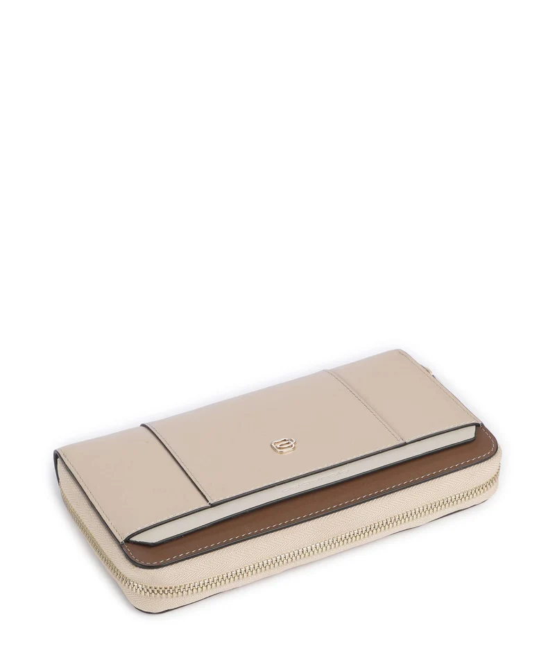 Piquadro Circle Geldbörse beige/cuoio