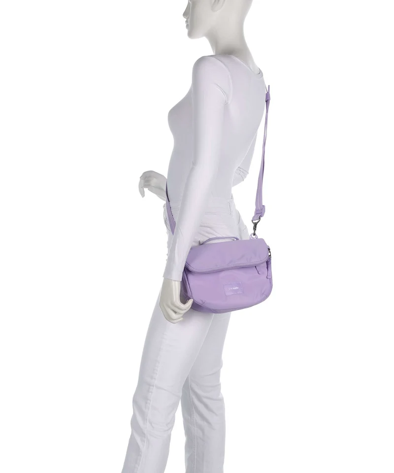 Pacsafe Go Saddle Umhängetasche lavender