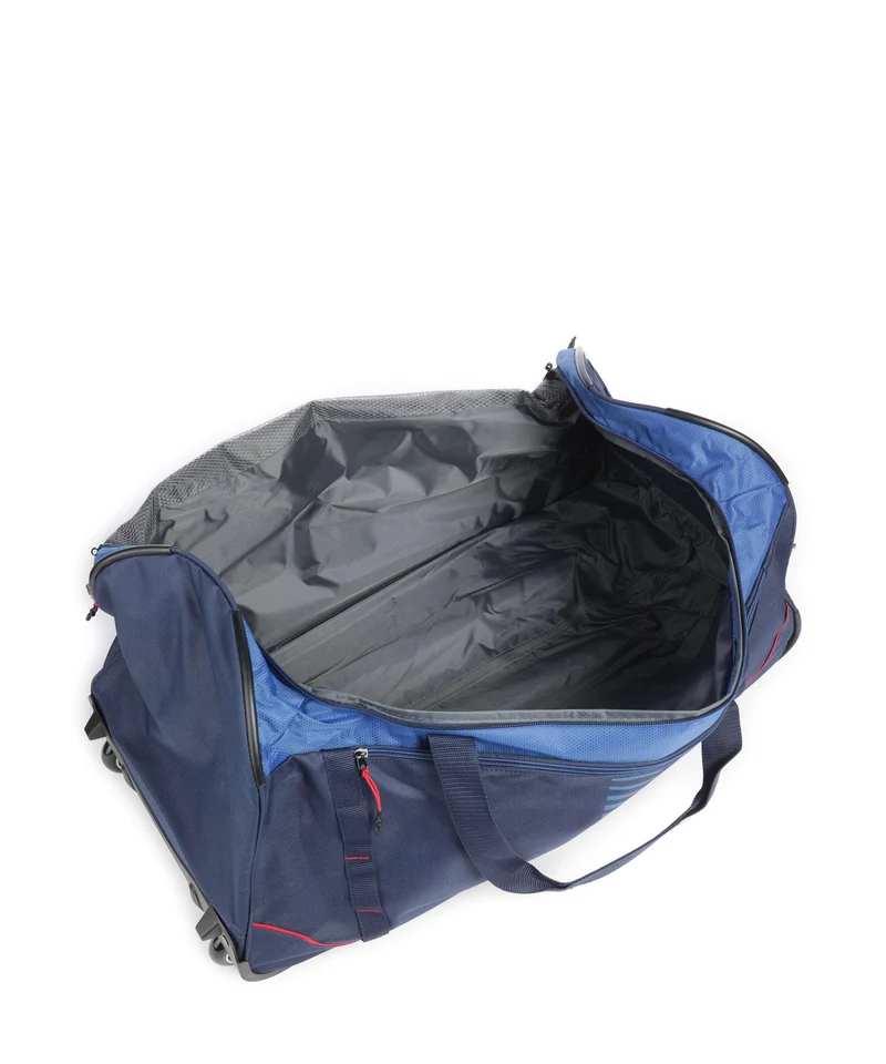 Travelite Basics Rollenreisetasche marine/rot