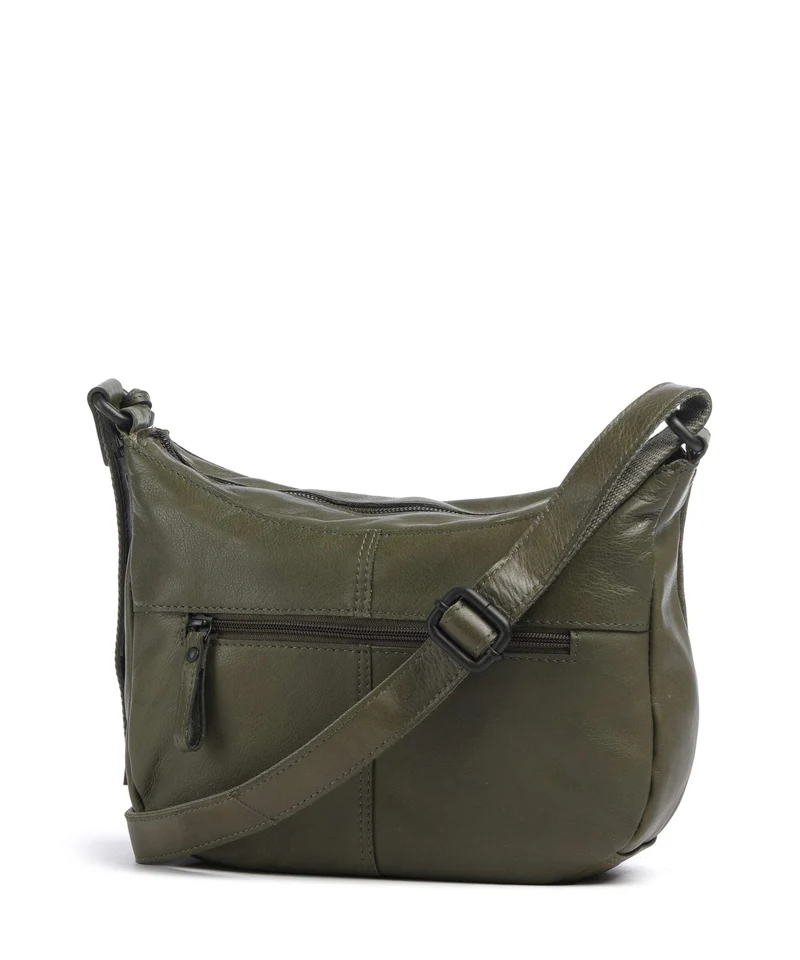 Spikes & Sparrow Suede Mix Lorain Umhängetasche green