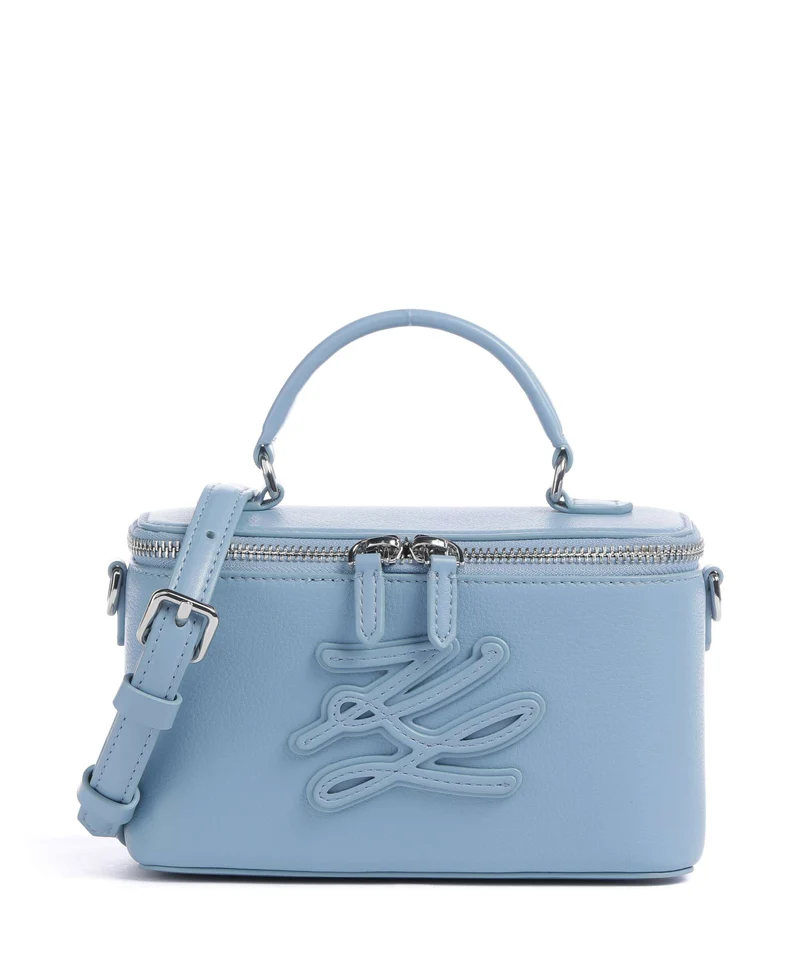 Karl Lagerfeld K/Autograph Vanity Umhängetasche blue bloom