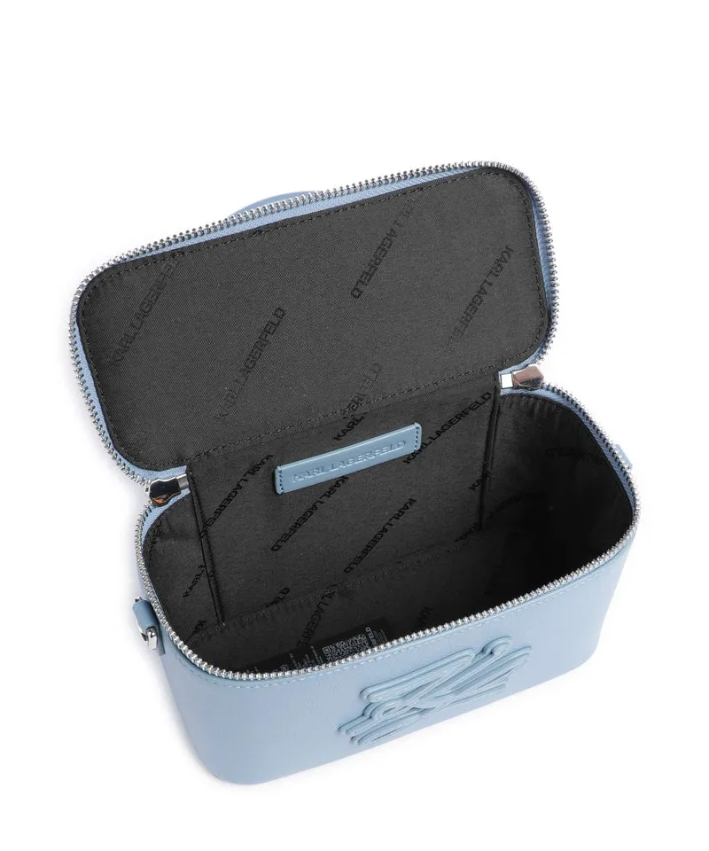 Karl Lagerfeld K/Autograph Vanity Umhängetasche blue bloom