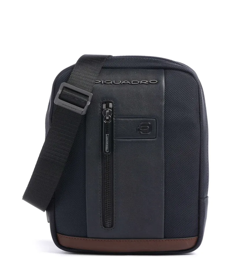 Piquadro Brief 2 Umhängetasche blue/cognac