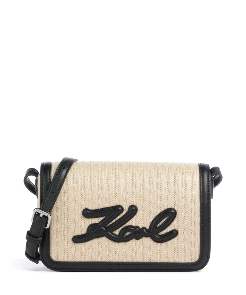 Karl Lagerfeld K/Signature Umhängetasche natural/black