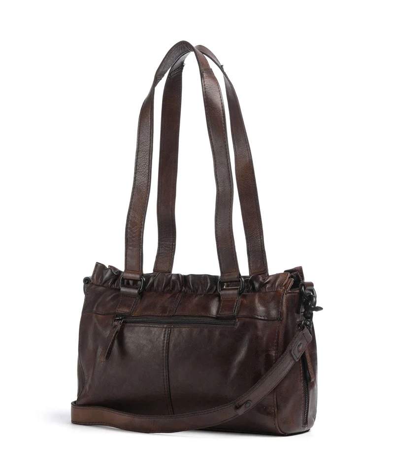 Spikes & Sparrow Apache Janetta Schultertasche dark brown
