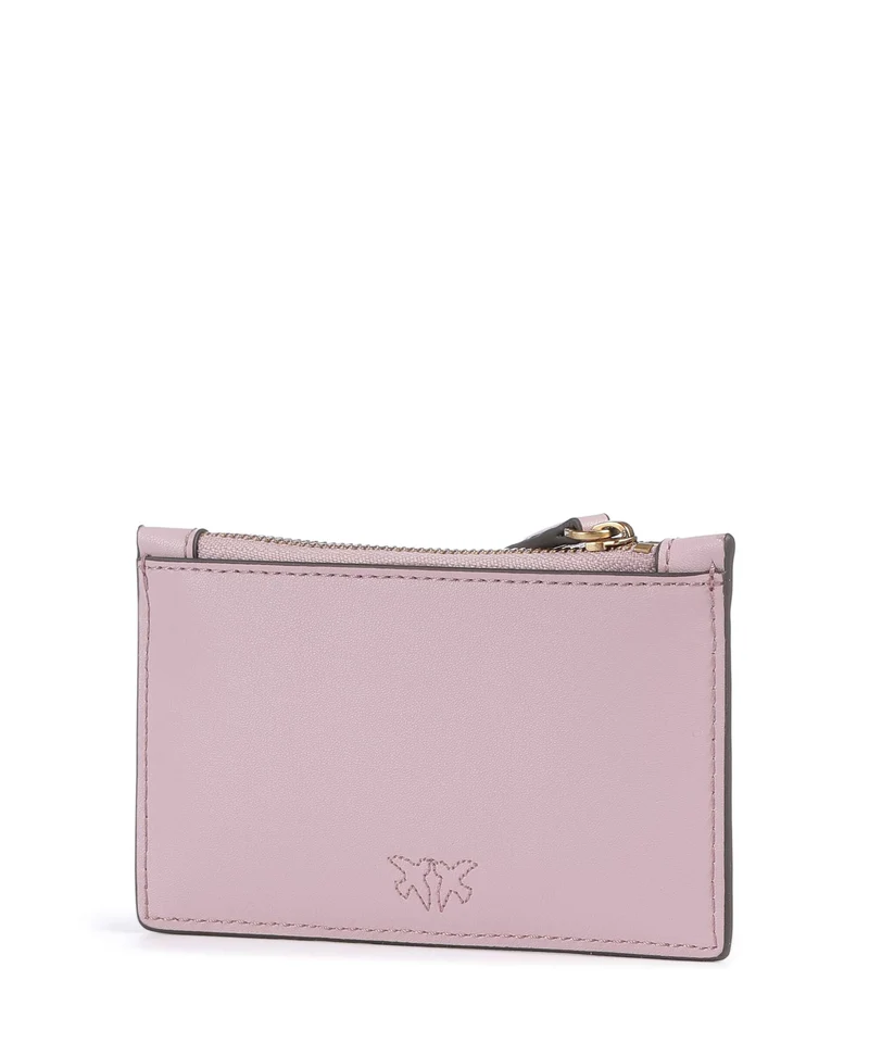 Pinko Airone Kreditkartenetui rosa chiaro/antique gold