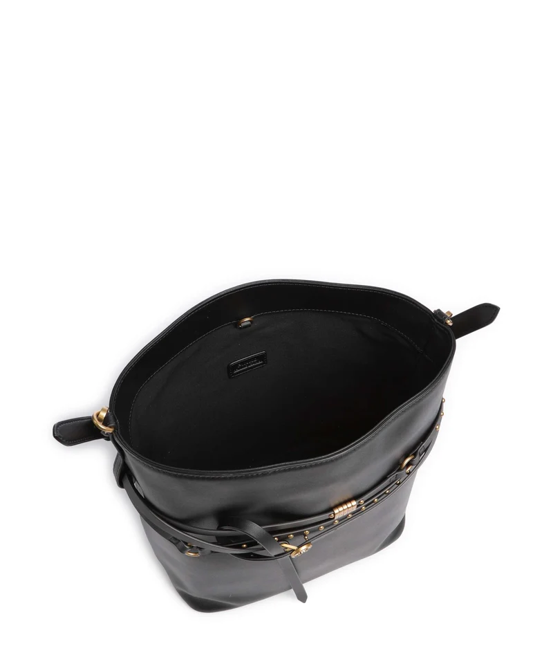 Pinko Belt Classic Bucket Handtasche nero/antique gold