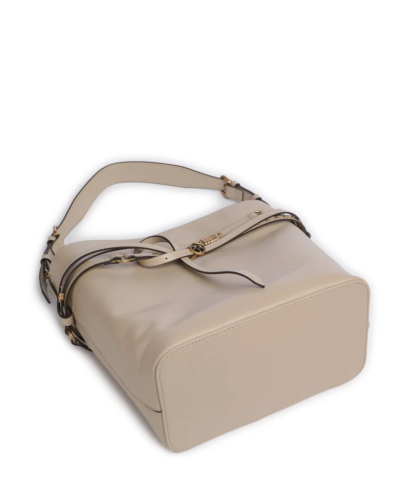Pinko Belt Classic Bucket Handtasche beige/grigio fumo/antique gold