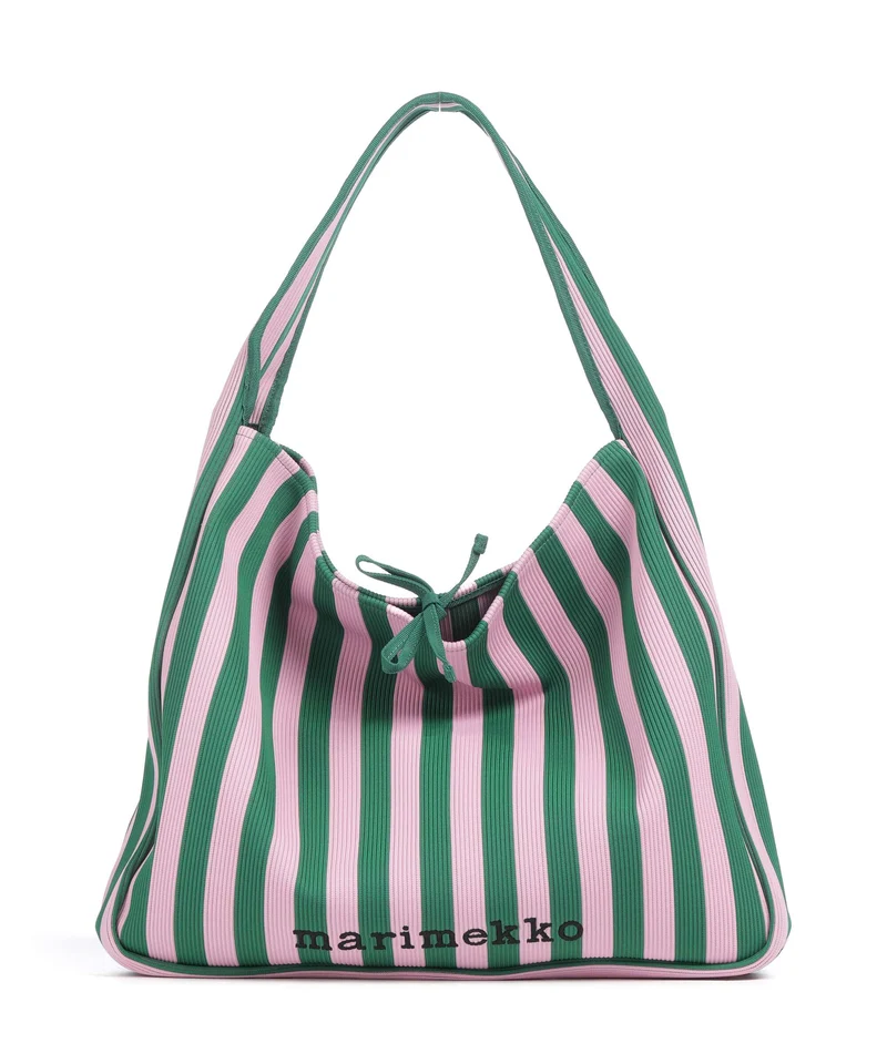 Marimekko Knitted Merirosvo Beuteltasche pink/dark green