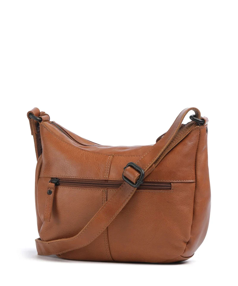 Spikes & Sparrow Suede Mix Lorain Umhängetasche brandy