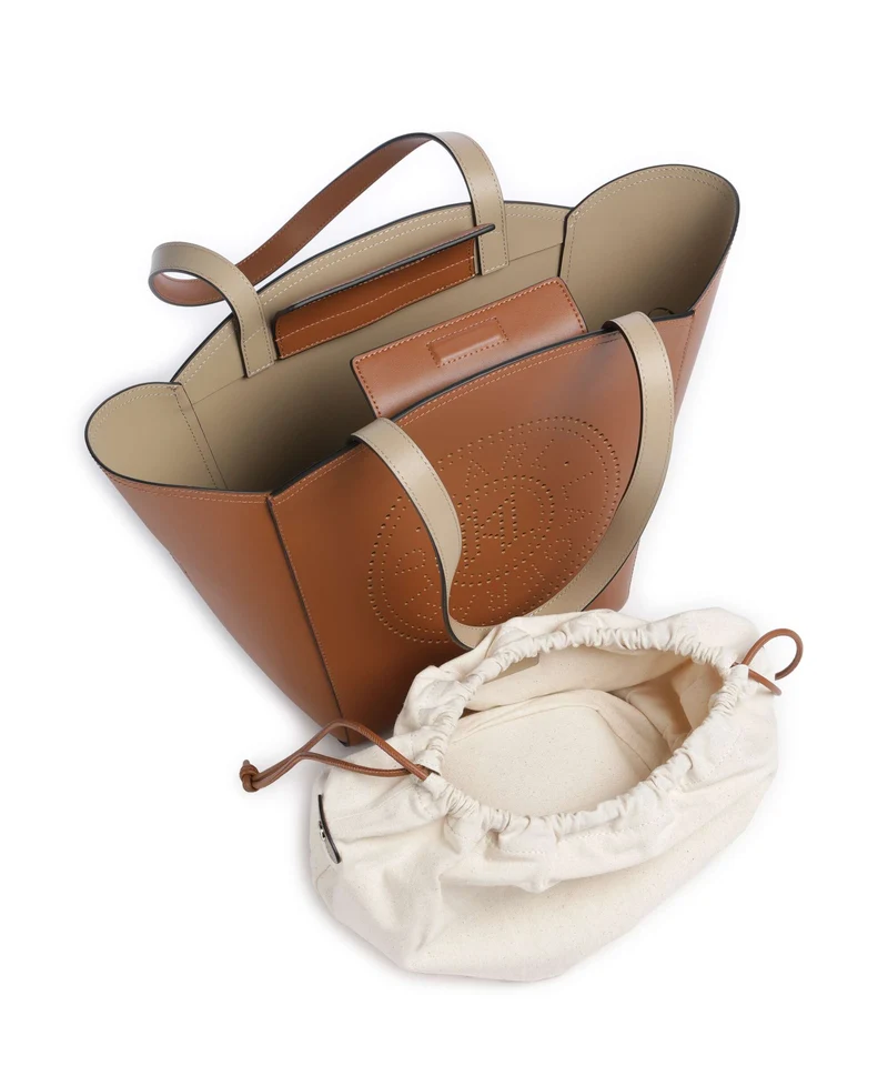 Karl Lagerfeld K/Circle Medium Shopper dark tan