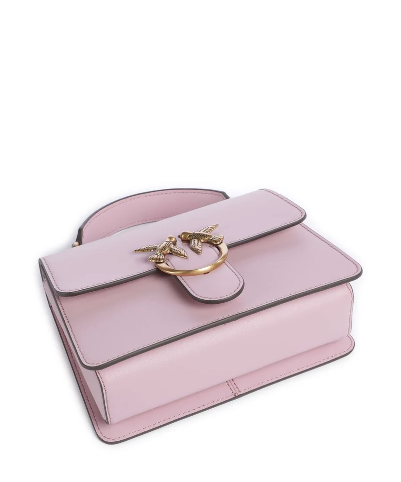 Pinko Love One Mini Handtasche rosa chiaro/antique gold
