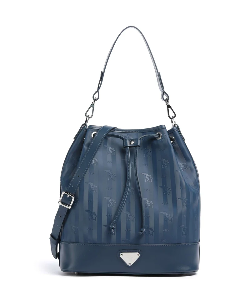 Maison Mollerus Vinerus Niesen Bucket Handtasche deep blau