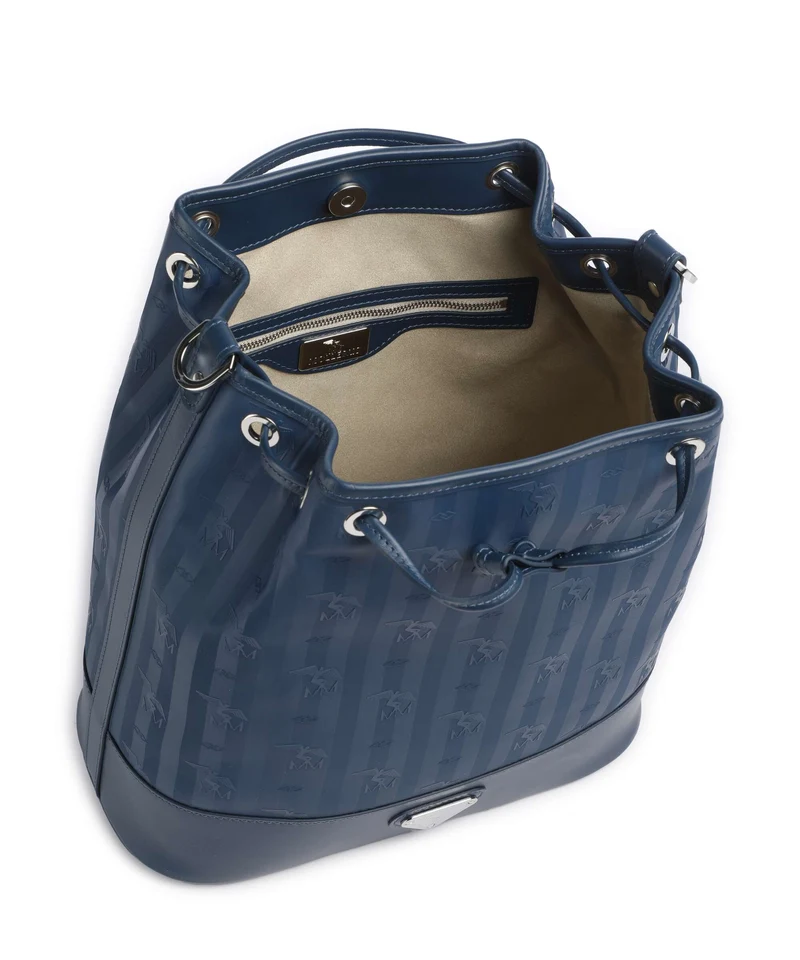 Maison Mollerus Vinerus Niesen Bucket Handtasche deep blau