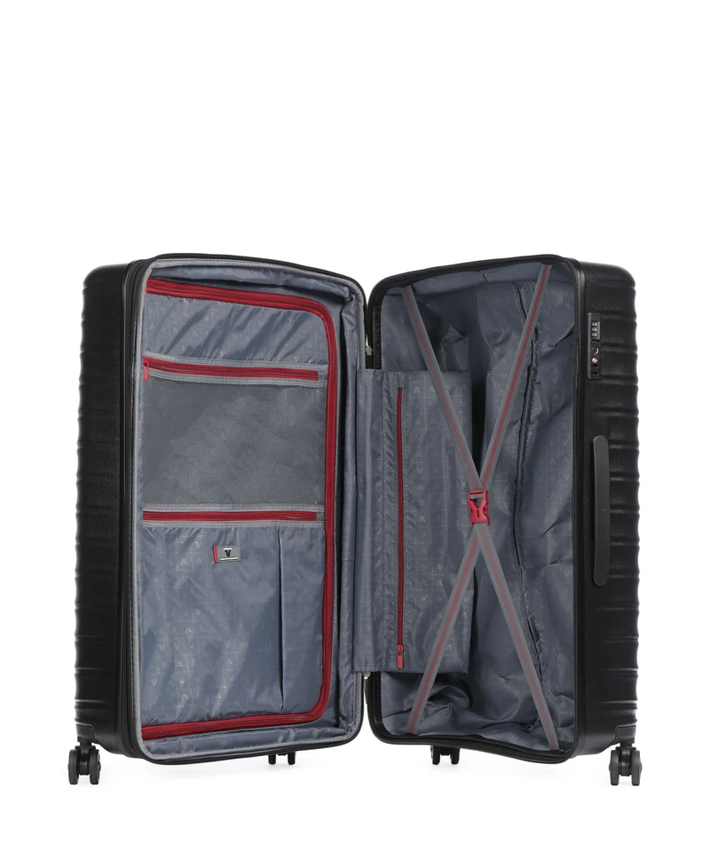 Roncato Wave DLX 4-Rollen Trolley nero