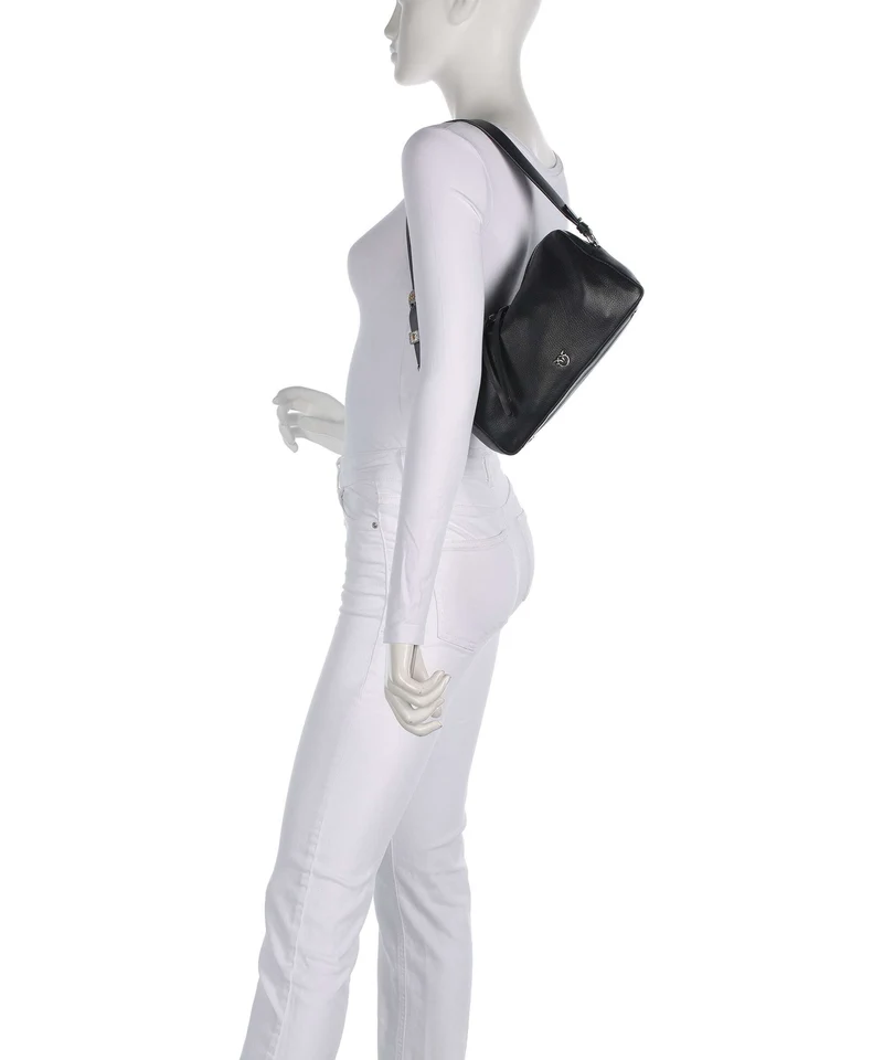 Pinko Schultertasche nero/old silver