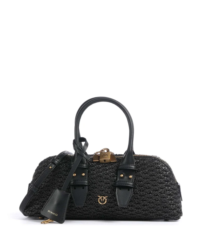 Pinko Bowling Horizontal Handtasche nero/antique gold