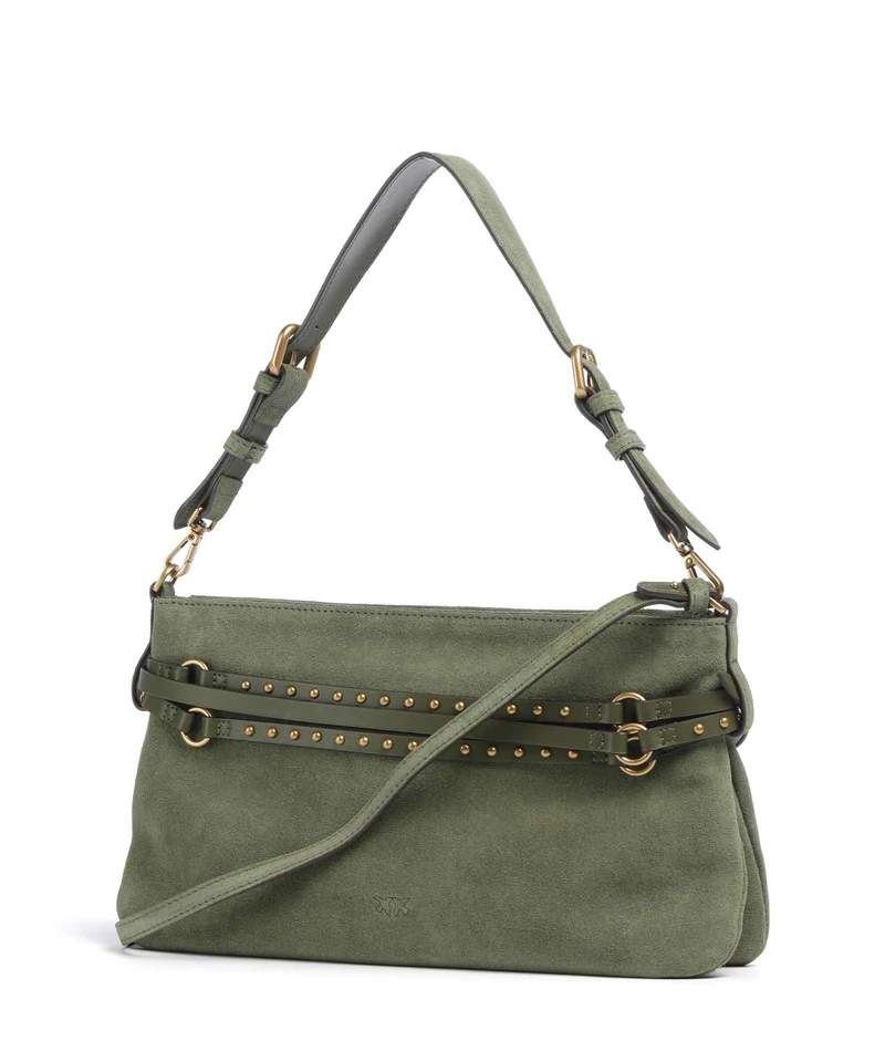 Pinko Belt Classic Schultertasche oliva capulet/antique gold