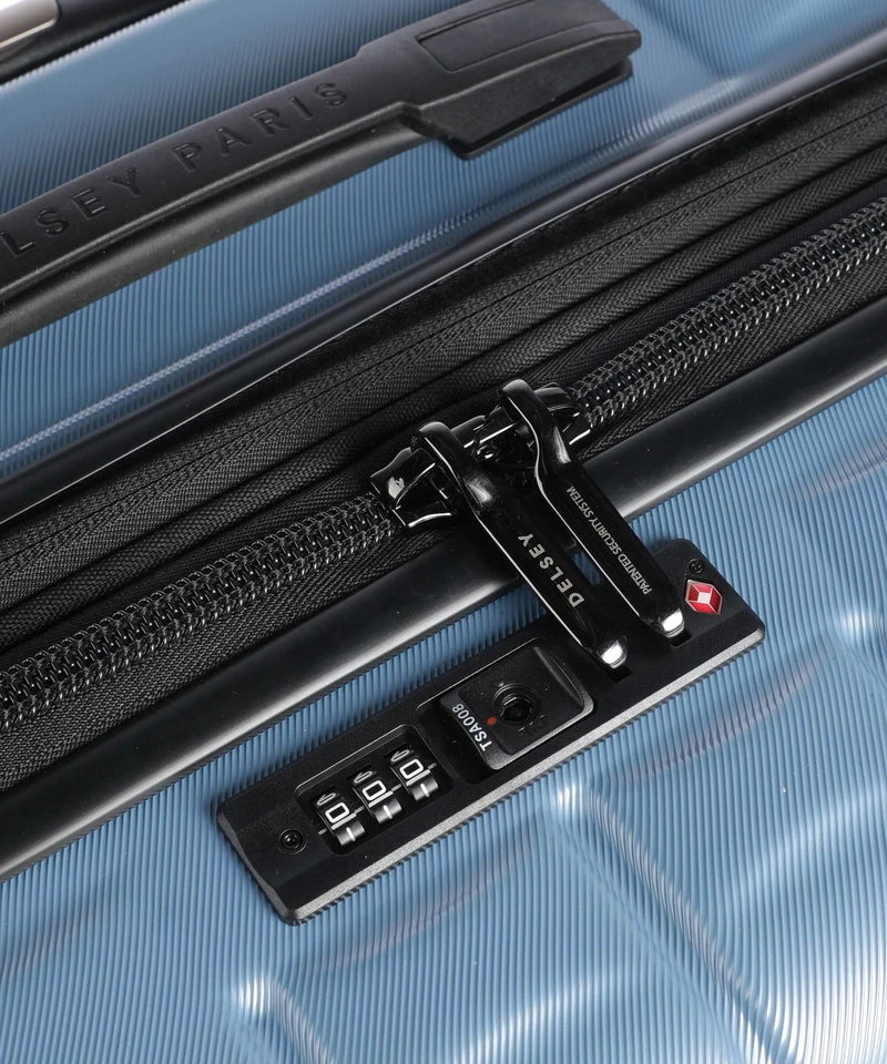 Delsey Paris Longitude 4-Rollen Trolley blue