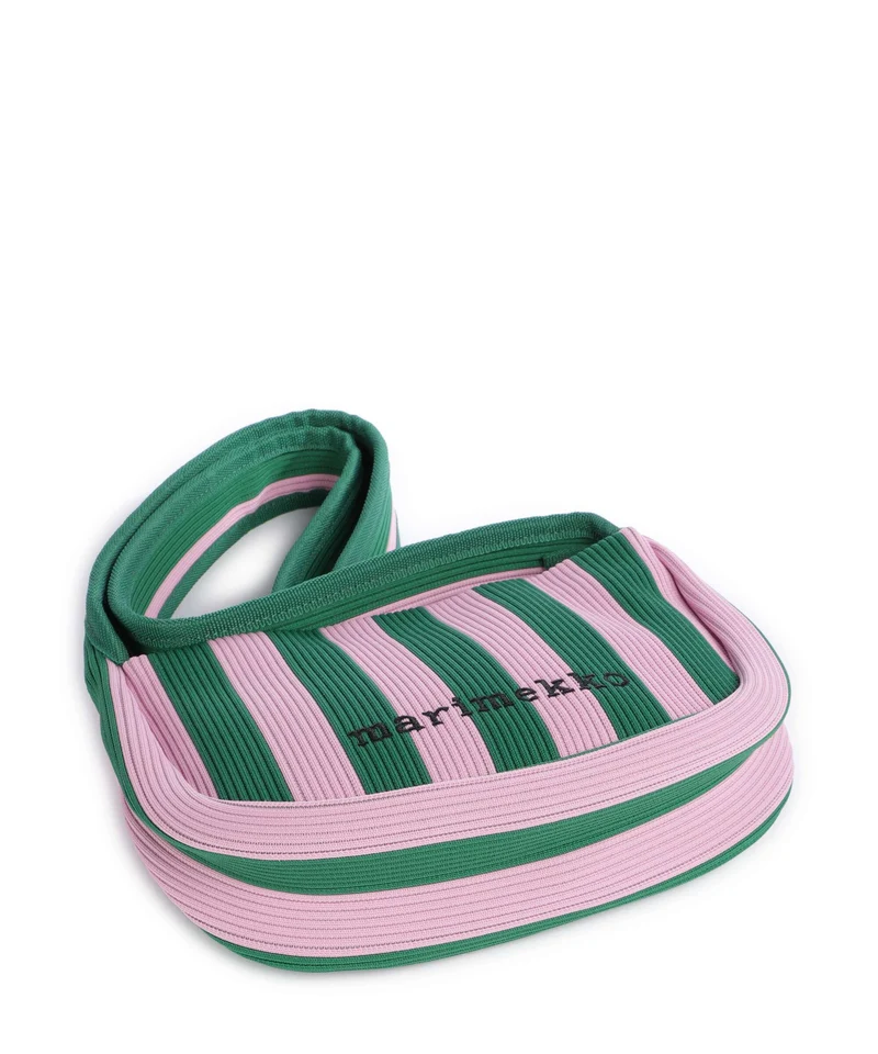 Marimekko Knitted Merirosvo Schultertasche pink/dark green