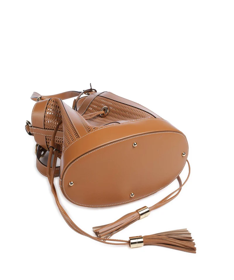 Lancel Premier Flirt M Bucket Handtasche camel