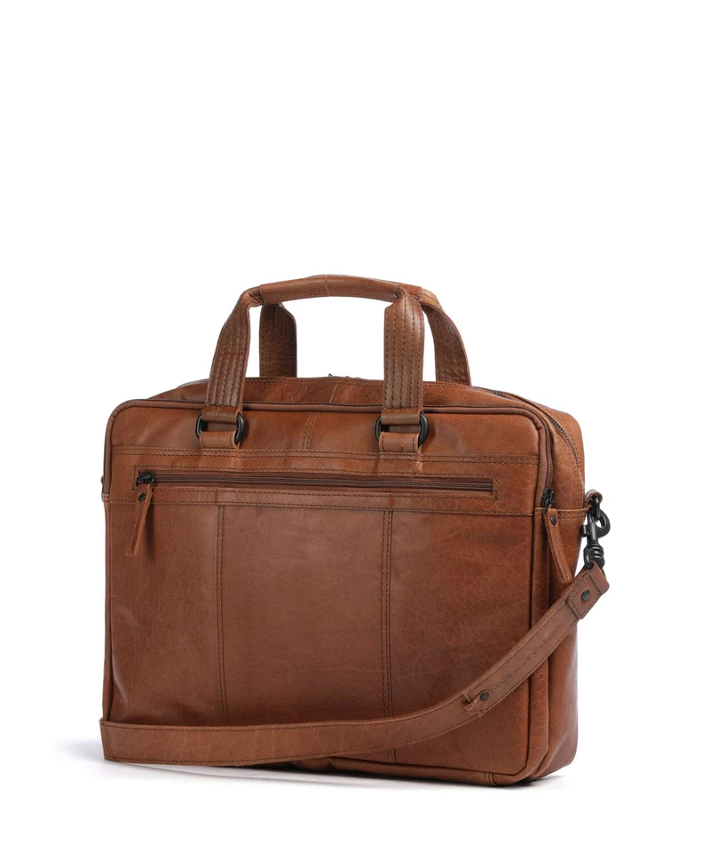 Spikes & Sparrow Bronco Dexter Aktentasche brandy