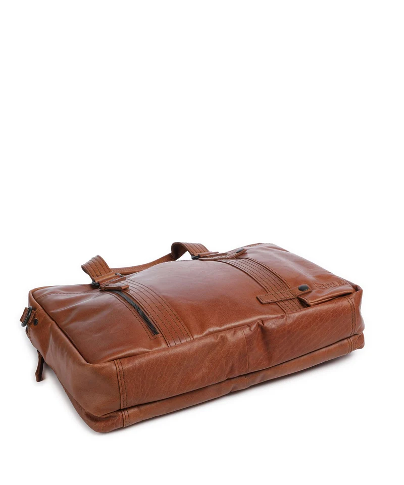Spikes & Sparrow Bronco Dexter Aktentasche brandy