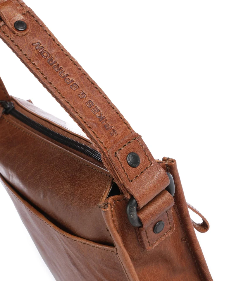 Spikes & Sparrow Bronco Margo Umhängetasche brandy