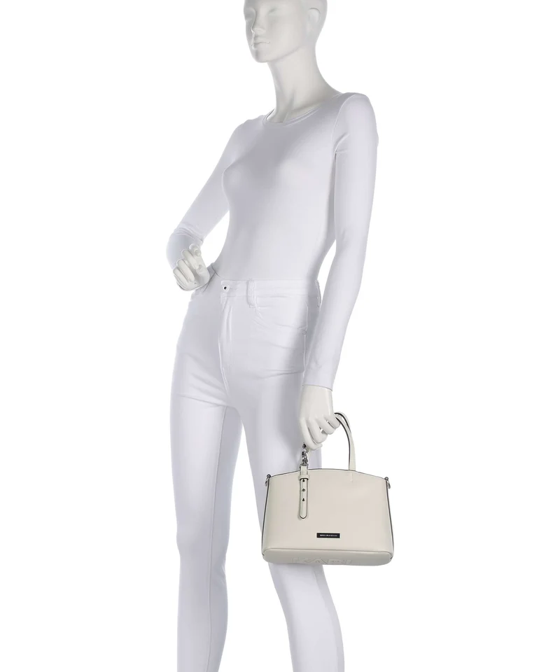 Karl Lagerfeld Ikon Smooth Handtasche off white