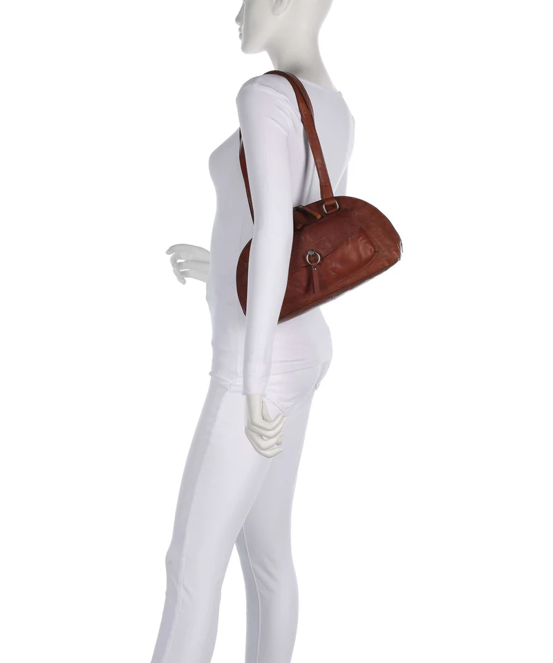 Spikes & Sparrow Bronco Thyrza Schultertasche brandy