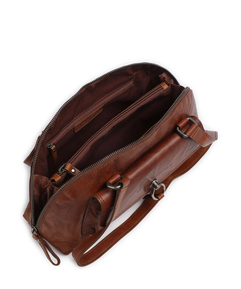 Spikes & Sparrow Bronco Thyrza Schultertasche brandy