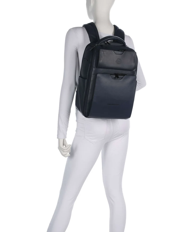 Piquadro Ael Laptop-Rucksack blue