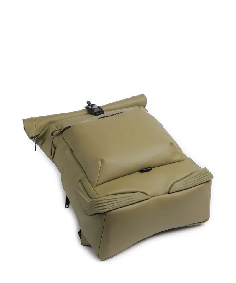 Piquadro Corner Special Rolltop Rucksack light green