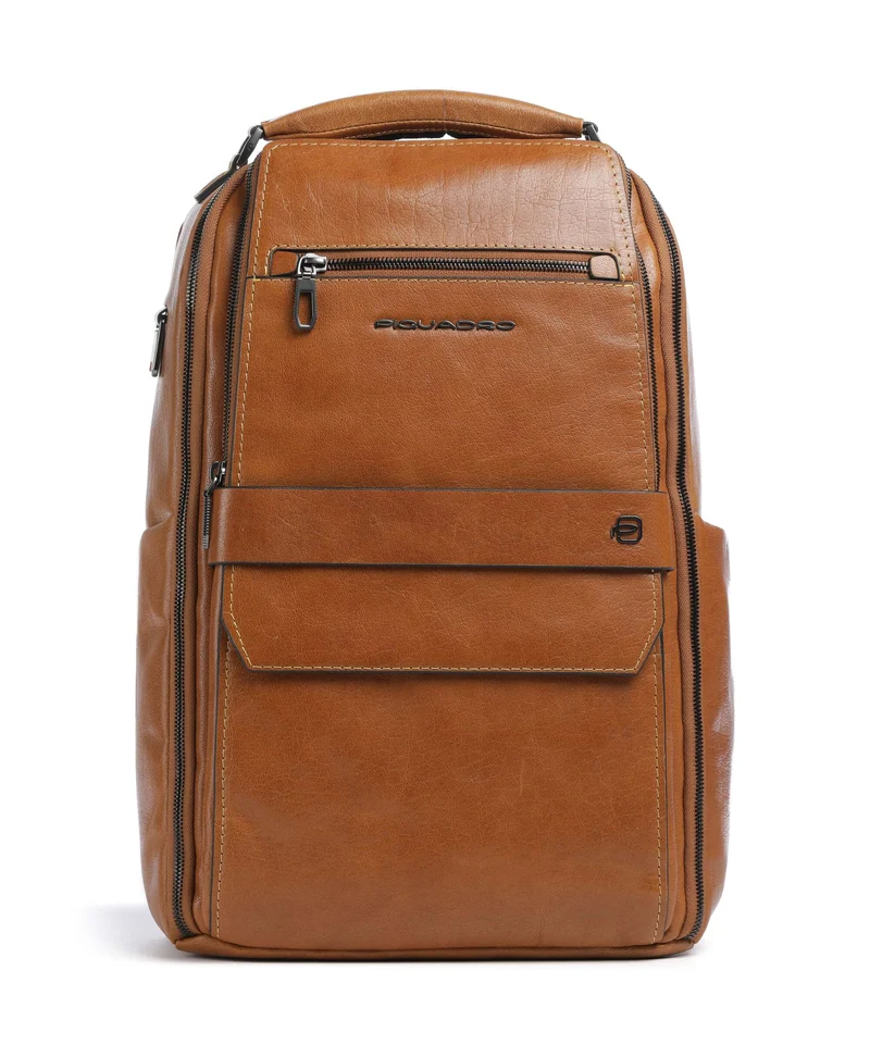 Piquadro Solm Laptop-Rucksack beige