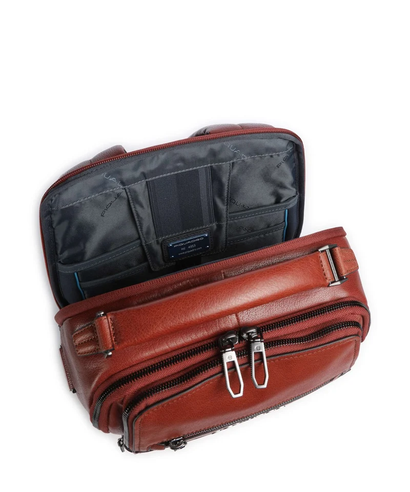 Piquadro Solm Laptop-Rucksack cuoio