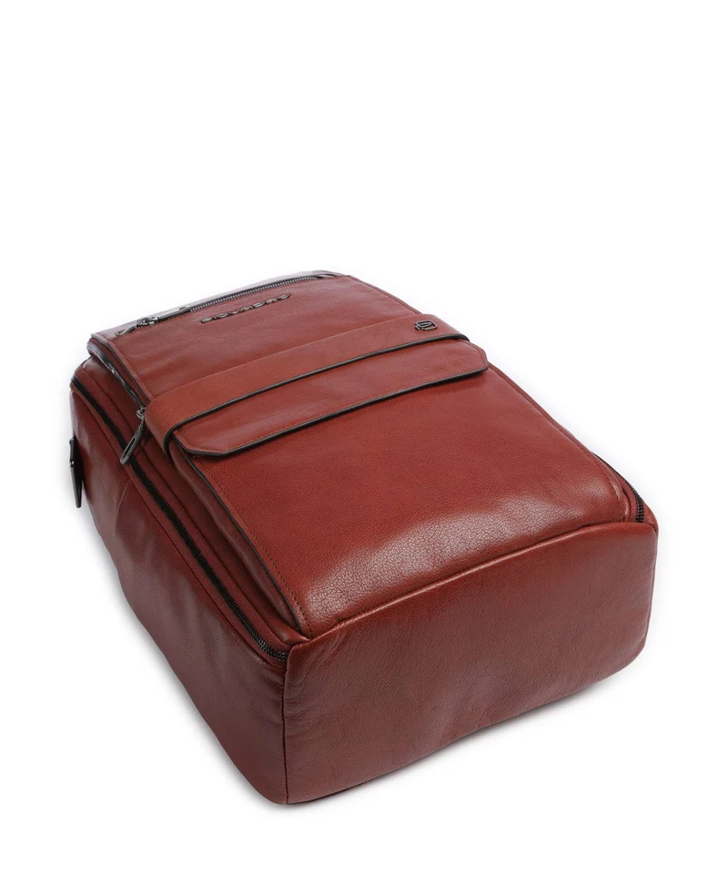 Piquadro Solm Laptop-Rucksack cuoio