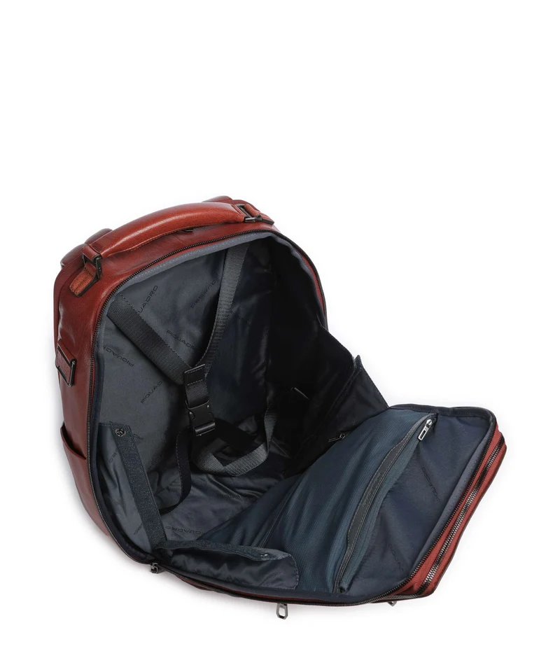 Piquadro Solm Laptop-Rucksack cuoio